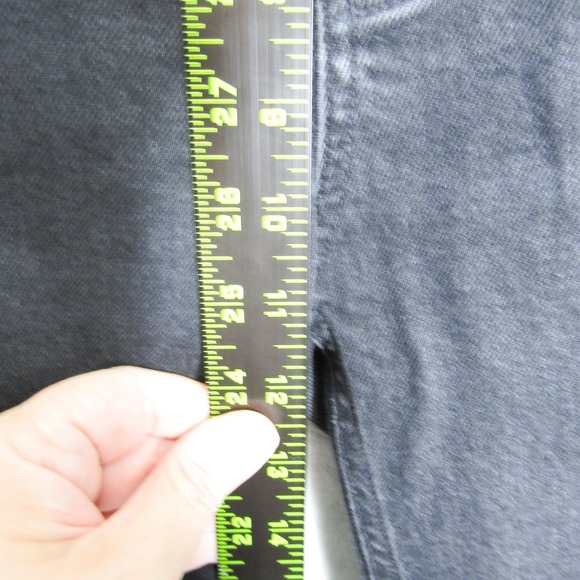 AGOLDE Riley Crop Jeans Black Wash Denim High Rise Button Fly Womens Size 29 - Picture 13 of 15